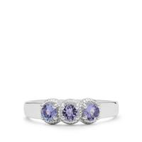 Tanzanite Ring in Sterling Silver 0.50ct