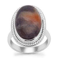 Iolite Sunstone Ring in Sterling Silver 12cts
