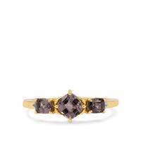 Burmese Pink Spinel Ring with White Zircon in 9K Gold 1.35cts
