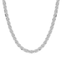 18" Sterling Silver Couture Criss Cross Chain 3.41g