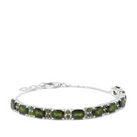 Chrome Diopside Bracelet in Sterling Silver 10.29cts