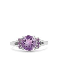 Moroccan Amethyst Ring with African Amethyst in Sterling Silver 1.85cts
