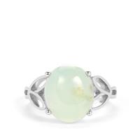 Szklary Chrysoprase Ring in Sterling Silver 4.95cts