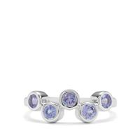 Tanzanite Ring in Sterling Silver 0.75ct