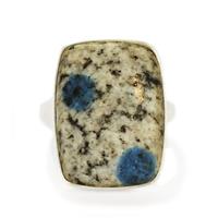 18.54ct K2 Azurite Sterling Silver Aryonna Ring