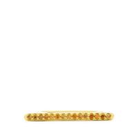 Champagne Zircon Bridge Maxi Stacking Ring in Gold Vermeil 0.33ct