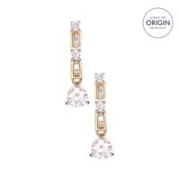 Diamond Earrings in 9K Gold 0.77ct