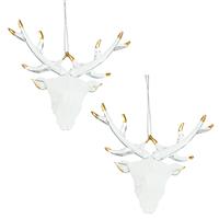Clear Stag Hanging Decoration - 2 Variations 