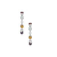 Kaleidoscope Gemstone Earrings in Sterling Silver 3.05cts