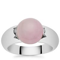Pink Aragonite Ring in Sterling Silver 3.90cts
