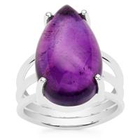 Nigerian Amethyst Ring in Sterling Silver 14cts