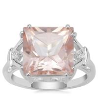 Galileia Topaz Ring with White Zircon in Sterling Silver 7.64cts