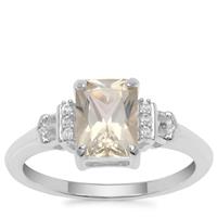 Serenite Ring with White Zircon in Sterling Silver 1.45cts