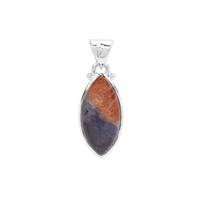 Iolite Sunstone Pendant in Sterling Silver 13.50cts