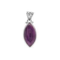 Nigerian Amethyst Pendant in Sterling Silver 16cts
