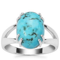 Turquoise Ring in Sterling Silver 5.73cts