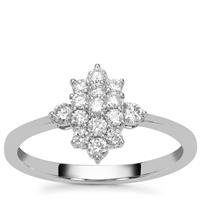 Diamonds Ring in Platinum 950 0.52ct