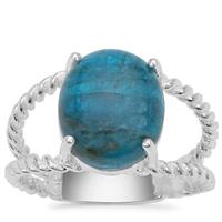 Apatite Ring in Sterling Silver 4.75cts