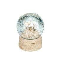 Sitting Deer With Friends Snow Globe