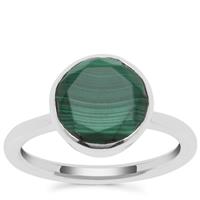 Malachite Ring in Sterling Silver 4.15cts