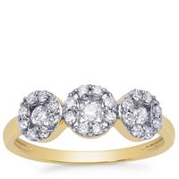 Argyle Diamonds Ring in 9K Gold 0.51ct