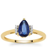 Nilamani Ring with White Zircon in 9K Gold 1.15cts