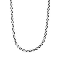 18" Two Tone Sterling Silver Altro Twist Necklace 10.50g