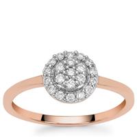 Argyle Diamonds Ring in 9K Rose Gold 0.26ct