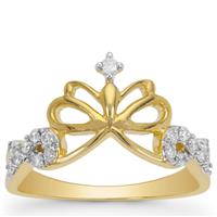 Canadian Diamonds Ring in 9K Gold 0.21ct