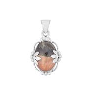 British Barite Pendant in Sterling Silver 14.50cts