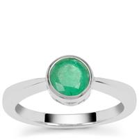 Sakota Emerald Ring in Sterling Silver 0.80ct