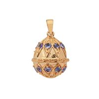 Tanzanite Pendant in Rose Gold Plated Sterling Silver 2.50cts