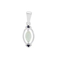 Gem-Jelly™ Aquaprase™ Pendant with Thai Sapphire in Sterling Silver 0.60ct