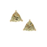 Csarite® Earrings in 9K Gold 0.95ct