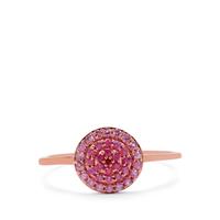 Burmese Ruby Ring with Pink Sapphire in 9K Rose Gold 0.40ct