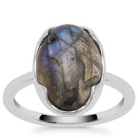 Paul Island Labradorite Ring in Sterling Silver 5.55cts