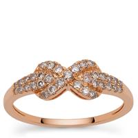 Natural Pink Diamonds Ring in 9K Rose Gold 0.38ct