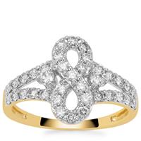 Argyle Diamond Ring in 9K Gold 0.76ct
