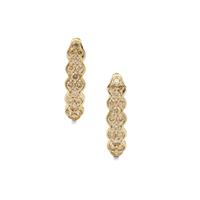 Champagne Argyle Diamonds Earrings in 9K Gold 0.76ct