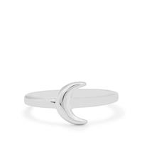 Moon Stacker Ring in Sterling Silver