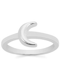 Moon Stacker Ring in Sterling Silver