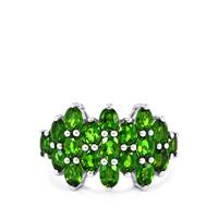 Chrome Diopside Ring in Sterling Silver 3.38cts