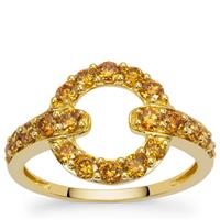Imperial Diamonds Ring in 9K Gold 1ct