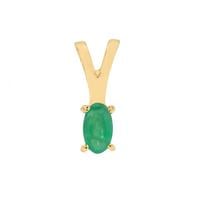Brazilian Emerald Pendant in Gold Plated Sterling Silver 0.20ct