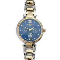 Dreamline Moonphase Blue MOP Dial Yellow Gold Bicolour Watch in Stainless Steel 
