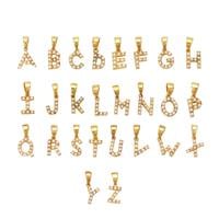 Indonesian Cultured Pearl Alphabets Pendant in Gold Plated Sterling Silver (1.70mm)