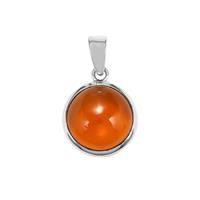 American Fire Opal Pendant in Sterling Silver 9cts