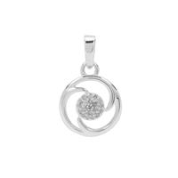Diamond Pendant in Sterling Silver 0.10cts