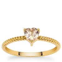 Mozambique Morganite Ring in 9K Gold 0.40ct