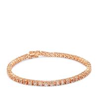 Mozambique Morganite Bracelet in Rose Gold Plated Sterling Silver 6.56cts